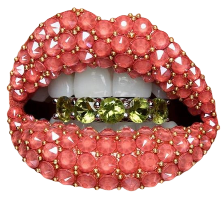A glitterly mouth