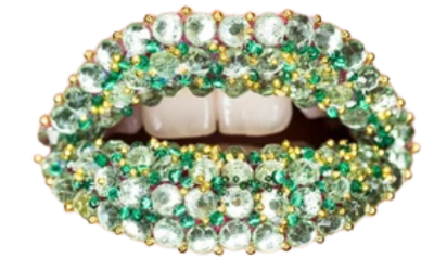 A glitterly mouth
